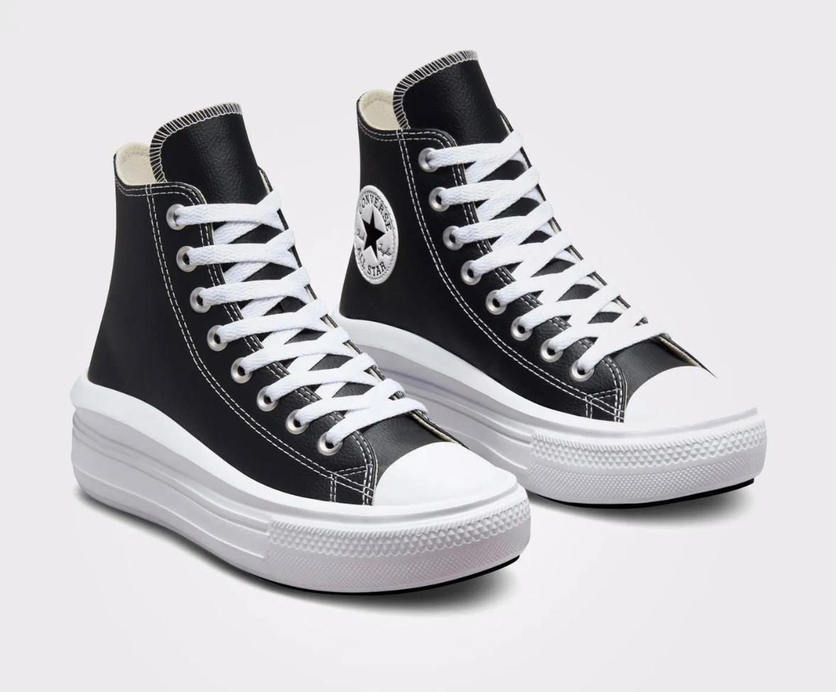 Converse Black High Top - Deri Chunky