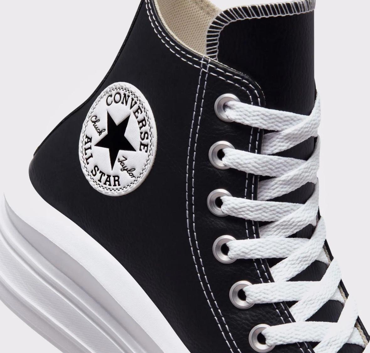 Converse Black High Top - Deri Chunky